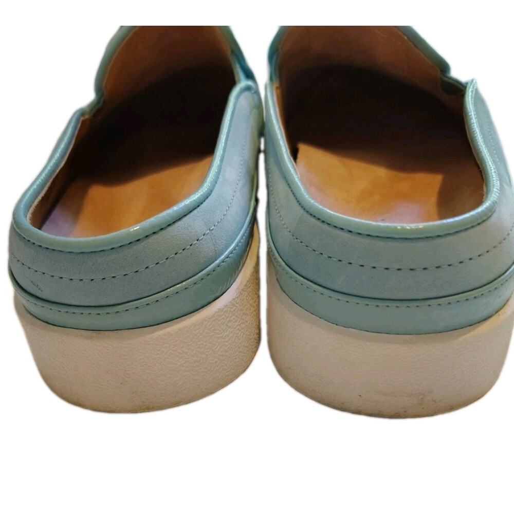 Vionic Effortless Slip-On Backless Mule Sneakers Mint Blue Nubuck Women's Size 8 - Picture 4 of 7